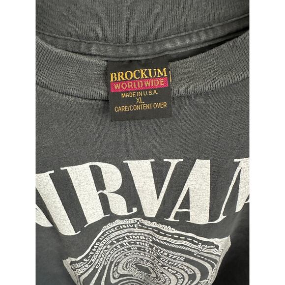Nirvana Vestibule Rare Vintage Reprint Brockum Tag Long Sleeve Single Stitch - Picture 5 of 5